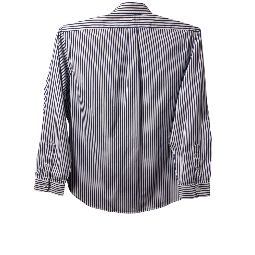 Ralph Lauren Button Down Mens XXL 52" x 32" Blue White Classic Fit Striped Pony - Picture 6 of 8